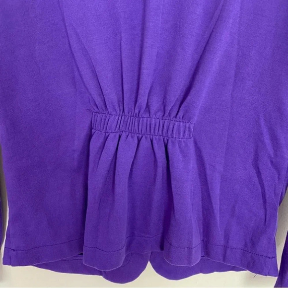 Vintage 80s Retro Granny Button Down Knit Jacket Blouse Size Small Purple - Picture 8 of 12